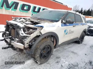 2021 Ford Police Interceptor Utility z VIN 1FM5K8AB6MGA08417, wystawiony jako Copart lot #87798825 z przebiegiem Nie podano mil oraz Szkody całkowita. Historia ofert i sprzedaży dostępna na DreamBid. Obrazek 1.