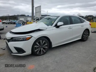 2023 Honda Civic Sedan EX with VIN 2HGFE1F7XPH321900, listed as a Copart auction lot 47931335 with 19,996 mi miles and Salvage Title. Bid and sale history available at carsss.com. Image 1.