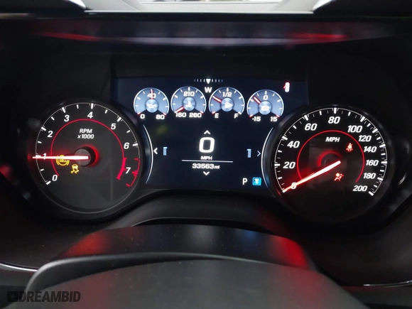 2019 Chevrolet Camaro ZL1 with VIN 1G1FK1R68K0144103, listed as a IAAI auction lot 41165256 with 33,563 mi miles. Bid and sale history available at carsss.com. Image 15.