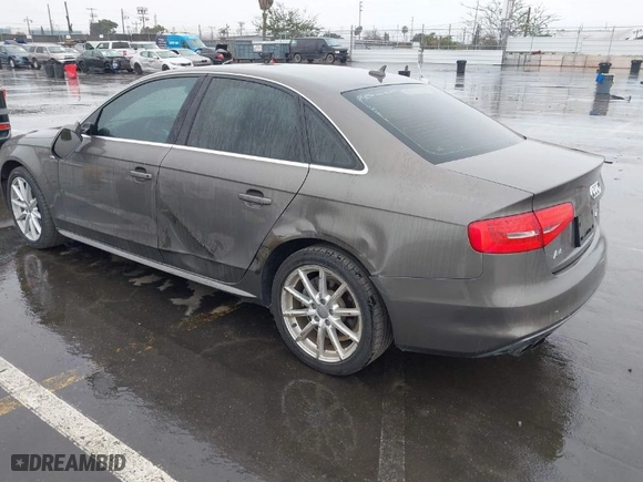 2014 Audi A4 Premium Plus with VIN WAUFFAFL2EN042337, listed as a IAAI auction lot 41721822 with 109,390 mi miles. Bid and sale history available at carsss.com. Image 3.