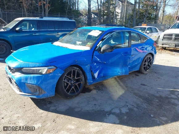 2024 Honda Civic Hatchback Sport Touring with VIN 19XFL1H87RE002110, listed as a IAAI auction lot 41034288 with 23,129 mi miles. Bid and sale history available at carsss.com. Image 2.
