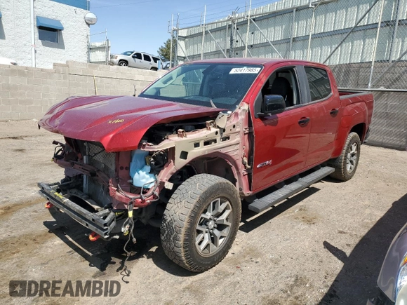 2021 GMC Canyon 4WD AT4 w/Cloth with VIN 1GTG6FEN4M1211349, listed as a Copart auction lot 52417985 with 63,744 mi miles and Salvage Title. Bid and sale history available at carsss.com. Image 1.