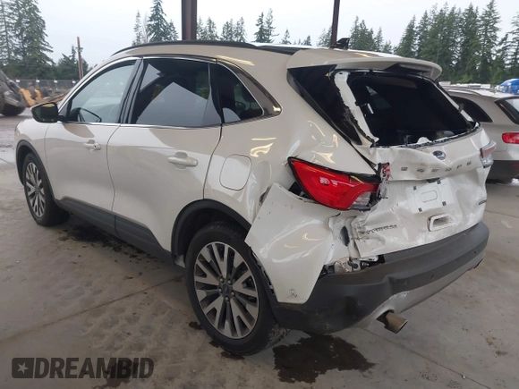 2020 Ford Escape Titanium Hybrid z VIN 1FMCU9DZ8LUA58350, wystawiony jako IAAI lot #41975564 z przebiegiem 38 387 mil mil oraz . Historia ofert i sprzedaży dostępna na DreamBid. Obrazek 3.