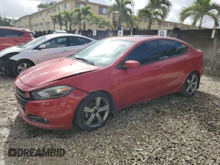2014 Dodge Dart GT with VIN 1C3CDFEB2ED705529, listed as a Copart auction lot 50690745 with 100,868 mi miles and Salvage Title. Bid and sale history available at carsss.com. Image 1.