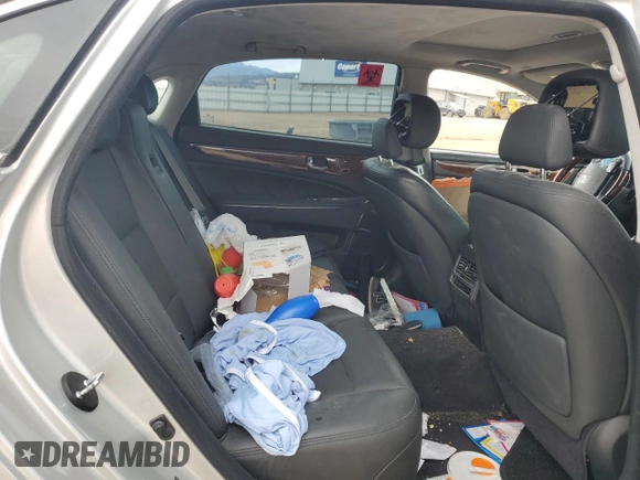 2014 Hyundai Equus Signature with VIN KMHGH4JH1EU078527, listed as a Copart auction lot 51106305 with Not Provided miles and Salvage Title. Bid and sale history available at DreamBid. Image 10.