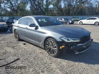2021 BMW 5 Series 530i with VIN WBA53BH06MWX21033, listed as a Copart auction lot 47253455 with 47,635 mi miles and Salvage title. Bid and sale history available at DreamBid. Image 4.