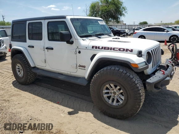 2018 Jeep Wrangler Unlimited Rubicon with VIN 1C4HJXFG9JW308991, listed as a Copart auction lot 53638955 with 95,508 mi miles and Salvage title. Bid and sale history available at DreamBid. Image 4.