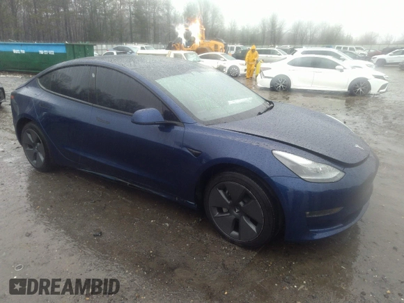 2023 Tesla Model 3 z VIN 5YJ3E1EA4PF576045, wystawiony jako IAAI lot #41565981 z przebiegiem Nie podano mil oraz . Historia ofert i sprzedaży dostępna na DreamBid. Obrazek 1.