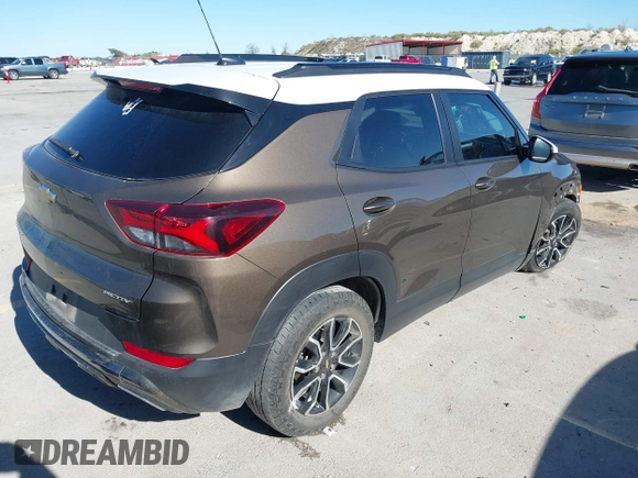 2022 Chevrolet TrailBlazer ACTIV with VIN KL79MVSL8NB058981, listed as a IAAI auction lot 41216065 with 54,200 mi miles and . Bid and sale history available at DreamBid. Image 4.