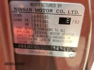 1982 Datsun 280ZX 2+2 z VIN JN1HZ06S5CX429361, wystawiony jako Copart lot #59239365 z przebiegiem 139 002 mil mil oraz Tytuł czysty. Historia ofert i sprzedaży dostępna na DreamBid. Obrazek 12.