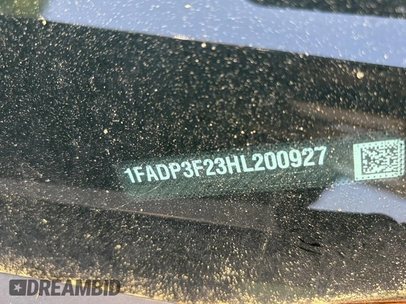 2017 Ford Focus SE with VIN 1FADP3F23HL200927, listed as a Copart auction lot 60996055 with Not provided miles and Clean title. Bid and sale history available at DreamBid. Image 10.
