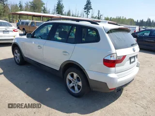 2007 BMW X3 3.0si with VIN WBXPC93497WF26827, listed as a IAAI auction lot 42130088 with 160,852 mi miles. Bid and sale history available at carsss.com. Image 3.