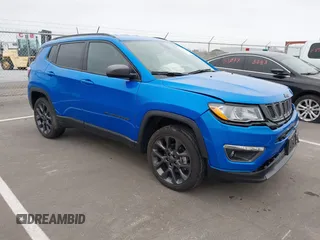 2021 Jeep Compass 80th Anniversary with VIN 3C4NJDEB5MT529070, listed as a IAAI auction lot 41938692 with 7,686 mi miles and . Bid and sale history available at DreamBid. Image 1.