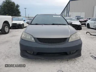 2005 Honda Civic EX with VIN 1HGEM21915L079673, listed as a Copart auction lot 81553344 with 187,454 mi miles and Salvage Title. Bid and sale history available at carsss.com. Image 5.
