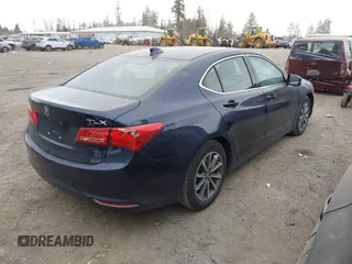 2020 Acura TLX with VIN 19UUB1F37LA011614, listed as a IAAI auction lot 41573392 with 66,575 mi miles. Bid and sale history available at carsss.com. Image 4.