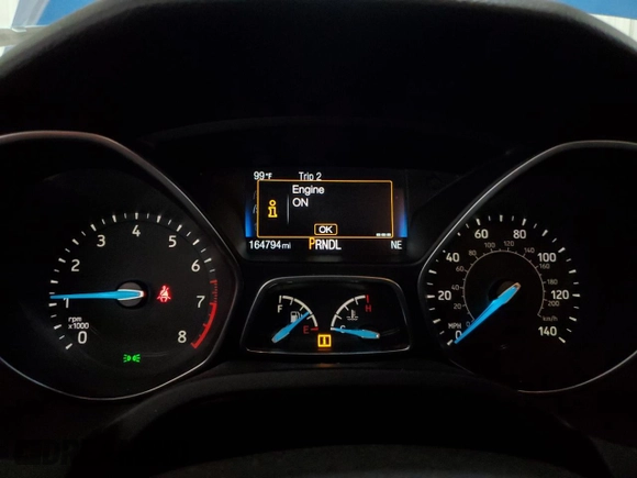 2015 Ford Focus SE with VIN 1FADP3F28FL237744, listed as a Copart auction lot 62307855 with 164,794 mi miles and Salvage title. Bid and sale history available at DreamBid. Image 9.