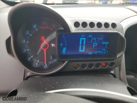 2013 Chevrolet Sonic LT with VIN 1G1JC5SH1D4221495, listed as a Copart auction lot 48190305 with 129,437 mi miles and Salvage Title. Bid and sale history available at carsss.com. Image 9.