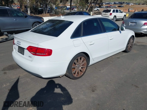 2010 Audi A4 2.0T Premium Plus with VIN WAUEFAFL7AN002177, listed as a IAAI auction lot 41808557 with 125,950 mi miles. Bid and sale history available at carsss.com. Image 4.