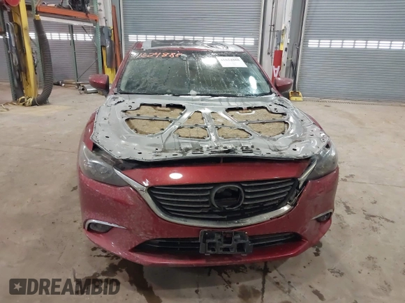 2016 Mazda Mazda6 i Grand Touring with VIN JM1GJ1W54G1432681, listed as a IAAI auction lot 41624888 with 100,410 mi miles. Bid and sale history available at carsss.com. Image 6.