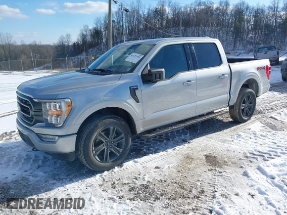 2021 Ford F-150 XL with VIN 1FTFW1E59MFA23945, listed as a IAAI auction lot 41635103 with 1 mi miles. Bid and sale history available at carsss.com. Image 11.