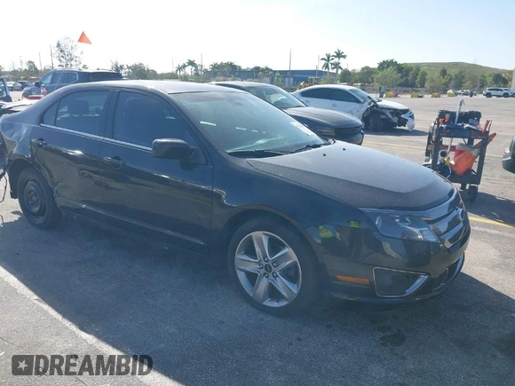 2012 Ford Fusion SPORT with VIN 3FAHP0KC7CR449210, listed as a IAAI auction lot 41722058 with 153,834 mi miles. Bid and sale history available at carsss.com. Image 1.