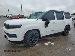 2024 Jeep Grand Wagoneer Series II Obsidian z VIN 1C4SJVFP5RS158679, wystawiony jako Copart lot #56029235 z przebiegiem 2 161 mil mil oraz Szkoda całkowita • Salvage title. Historia ofert i sprzedaży dostępna na DreamBid. Obrazek 1.