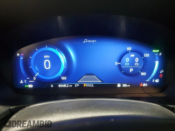 2020 Ford Escape SE Sport Hybrid with VIN 1FMCU9BZ0LUC28736, listed as a Copart auction lot 45525015 with 65,481 mi miles and Salvage Title. Bid and sale history available at DreamBid. Image 9.