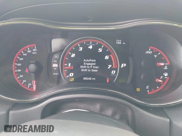 2018 Dodge Durango SRT with VIN 1C4SDJGJ5JC262338, listed as a IAAI auction lot 41106320 with 89,046 mi miles and . Bid and sale history available at DreamBid. Image 7.