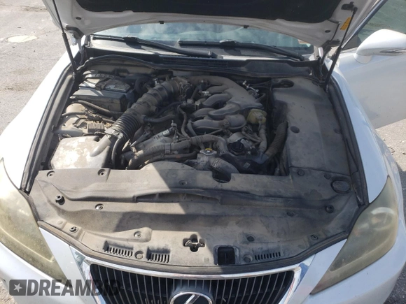 2011 Lexus IS 250 with VIN JTHBF5C24B5146844, listed as a Copart auction lot 62101595 with 161,483 mi miles and Salvage title. Bid and sale history available at DreamBid. Image 11.