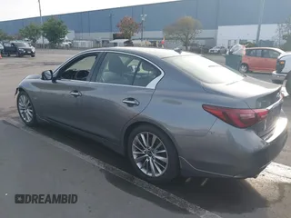 2019 Infiniti Q50 3.0t LUXE with VIN JN1EV7APXKM542829, listed as a IAAI auction lot 41146340 with 43,708 mi miles. Bid and sale history available at carsss.com. Image 3.