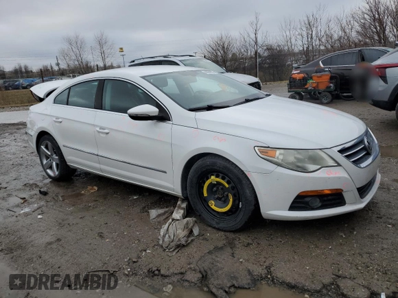 2012 Volkswagen CC Lux with VIN WVWHN7AN6CE507032, listed as a Copart auction lot 44064225 with 120,845 mi miles and Salvage Title. Bid and sale history available at carsss.com. Image 4.