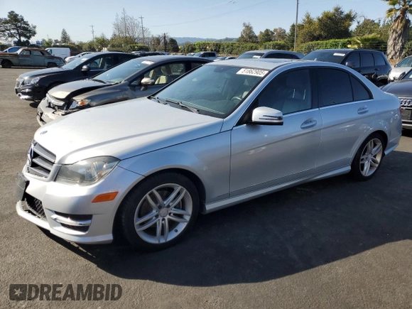 2014 Mercedes-Benz C C 250 Sport with VIN WDDGF4HB4ER314592, listed as a Copart auction lot 51862905 with 127,908 mi miles and Salvage Title. Bid and sale history available at carsss.com. Image 1.