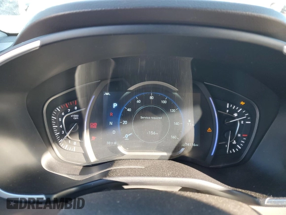 2020 Hyundai Santa Fe Limited with VIN 5NMS5CAA6LH297900, listed as a Copart auction lot 87266654 with 74,116 mi miles and Salvage Title. Bid and sale history available at carsss.com. Image 9.