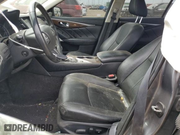 2017 Infiniti Q50 Premium with VIN JN1EV7AR9HM834868, listed as a Copart auction lot 54975165 with 109,746 mi miles and Salvage title. Bid and sale history available at DreamBid. Image 7.