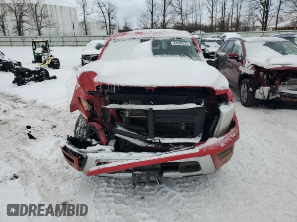 2024 Nissan Titan Pro-4X with VIN 1N6AA1ED6RN101155, listed as a Copart auction lot 41508525 with 16,622 mi miles and Salvage title. Bid and sale history available at DreamBid. Image 5.