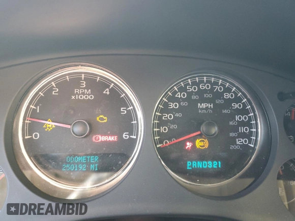 2008 Chevrolet Suburban LT w/2LT with VIN 3GNFK16348G184210, listed as a Copart auction lot 88484595 with 250,192 mi miles and Salvage Title. Bid and sale history available at carsss.com. Image 9.