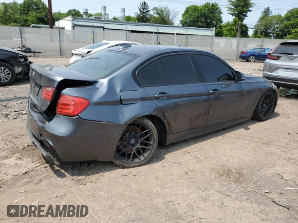 2014 BMW 3 Series 335i xDrive with VIN WBA3B9G59ENR91901, listed as a Copart auction lot 59386295 with 109,995 mi miles and Salvage title. Bid and sale history available at DreamBid. Image 3.
