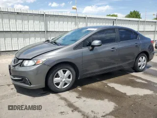 2013 Honda Civic LX z VIN 2HGFB2F59DH583027, wystawiony jako Copart lot #58171175 z przebiegiem 164 067 mil mil oraz Szkoda całkowita • Salvage title. Historia ofert i sprzedaży dostępna na DreamBid. Obrazek 1.