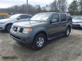 2007 Nissan Pathfinder S with VIN 5N1AR18U97C623175, listed as a IAAI auction lot 41585451 with 267,450 mi miles. Bid and sale history available at carsss.com. Image 19.