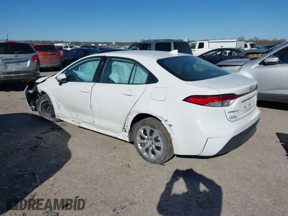 2024 Toyota Corolla LE with VIN 5YFB4MDE2RP124882, listed as a IAAI auction lot 41719381 with 18,698 mi miles and . Bid and sale history available at DreamBid. Image 3.