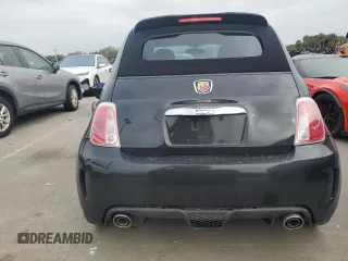 2013 FIAT 500 Abarth with VIN 3C3CFFJH4DT670375, listed as a Copart auction lot 74307284 with 0 mi miles and Salvage Title. Bid and sale history available at carsss.com. Image 6.