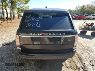 2016 Land Rover Range Rover with VIN SALGR2KF2GA244943, listed as a Copart auction lot 72158843 with 120,891 mi miles and . Bid and sale history available at DreamBid. Image 6.
