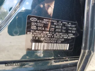 2023 Genesis G70 2.0T with VIN KMTG34TA5PU112928, listed as a Copart auction lot 74965654 with 17,963 mi miles and Salvage Title. Bid and sale history available at carsss.com. Image 14.