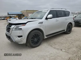 2021 Nissan Armada SL with VIN JN8AY2BB1M9792463, listed as a Copart auction lot 46659265 with 99,392 mi miles and Salvage Title. Bid and sale history available at carsss.com. Image 1.