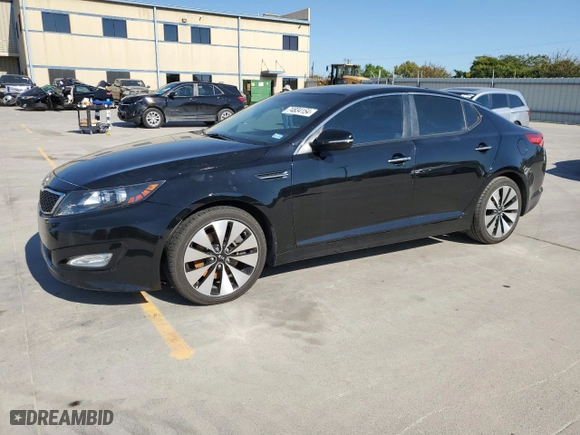 2012 Kia Optima SX with VIN 5XXGR4A66CG073102, listed as a Copart auction lot 74834154 with 108,249 mi miles and Salvage Title. Bid and sale history available at carsss.com. Image 1.