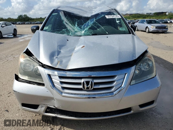 2010 Honda Odyssey LX with VIN 5FNRL3H28AB083511, listed as a Copart auction lot 55704745 with 81,218 mi miles and Salvage title. Bid and sale history available at DreamBid. Image 5.