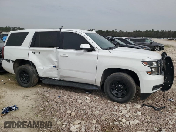 2020 Chevrolet Tahoe Commercial with VIN 1GNLCDEC8LR279090, listed as a Copart auction lot 46990355 with 52,118 mi miles and Salvage title. Bid and sale history available at DreamBid. Image 4.