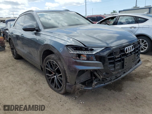 2019 Audi Q8 Prestige with VIN WA1FVAF14KD014409, listed as a Copart auction lot 46247933 with 61,843 mi miles. Bid and sale history available at carsss.com. Image 4.