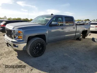 2015 Chevrolet Silverado 1500 LT with VIN 3GCUKRECXFG453985, listed as a Copart auction lot 51987285 with 101,417 mi miles and Salvage Title. Bid and sale history available at carsss.com. Image 1.