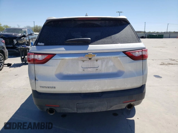 2020 Chevrolet Traverse LS with VIN 1GNERFKW4LJ297991, listed as a Copart auction lot 50043035 with 108,189 mi miles and Salvage Title. Bid and sale history available at carsss.com. Image 6.